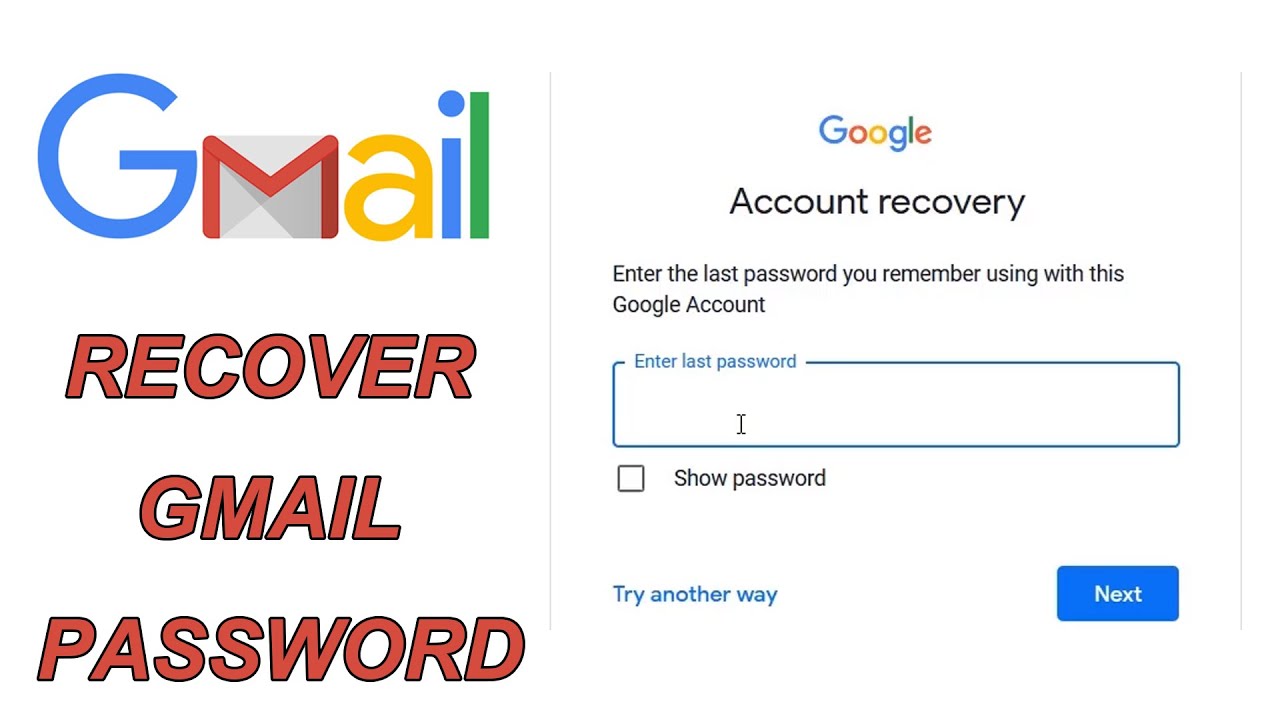 How to Recover a Forgotten Gmail Password 